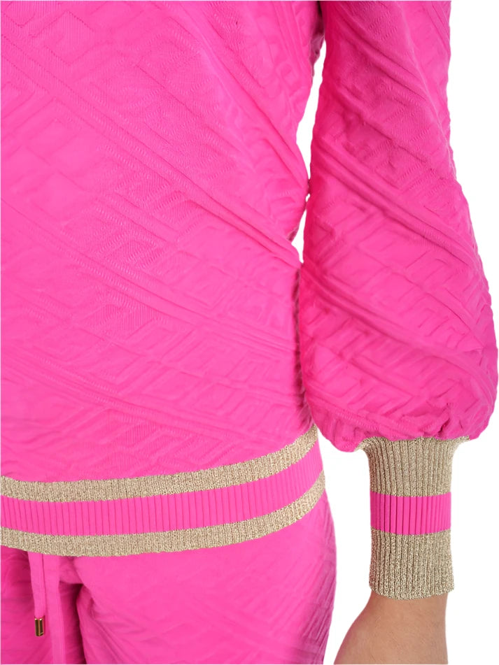 JULIA SWEATER - ROSE MONOGRAM