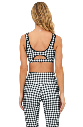 OLYMPIA TOP - SLATE GINGHAM