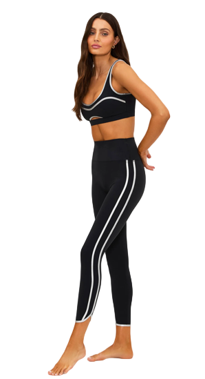 NELLA LEGGING - MIDNIGHT SILVER SHINE