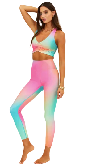 PIPER LEGGING - STRAWBERRY SUNSET OMBRE