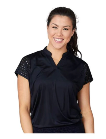 CUT OUT TEE BLACK
