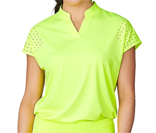 CUT OUT TEE NEON YLW