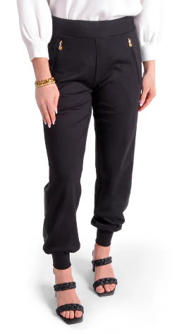 DOWNTOWN JOGGER - BLACK PONTE