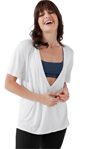 DARING DEEP V- WHITE