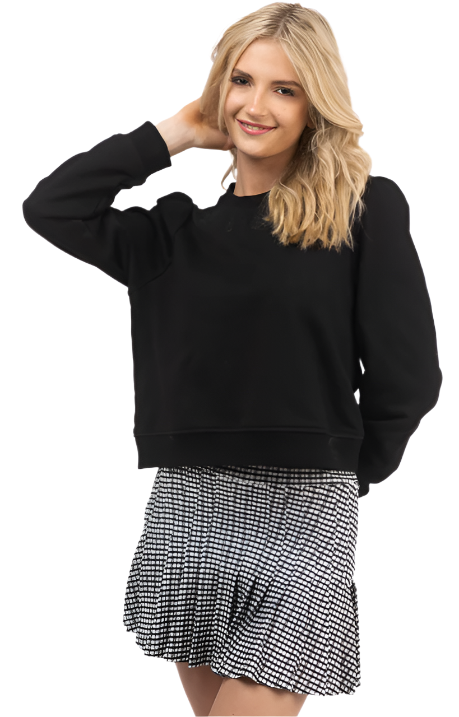 PEGGY SWEATSHIRT - BLACK