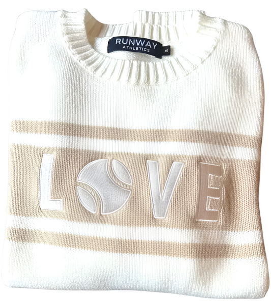 TENNIS LOVE SWEATER - IVORY