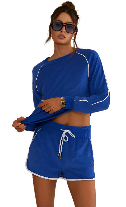 RYNN SHORTS - RIVIERA AZURE