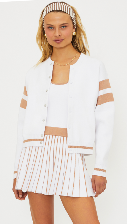 SERENE JACKET - ALMOND COLORBLOCK