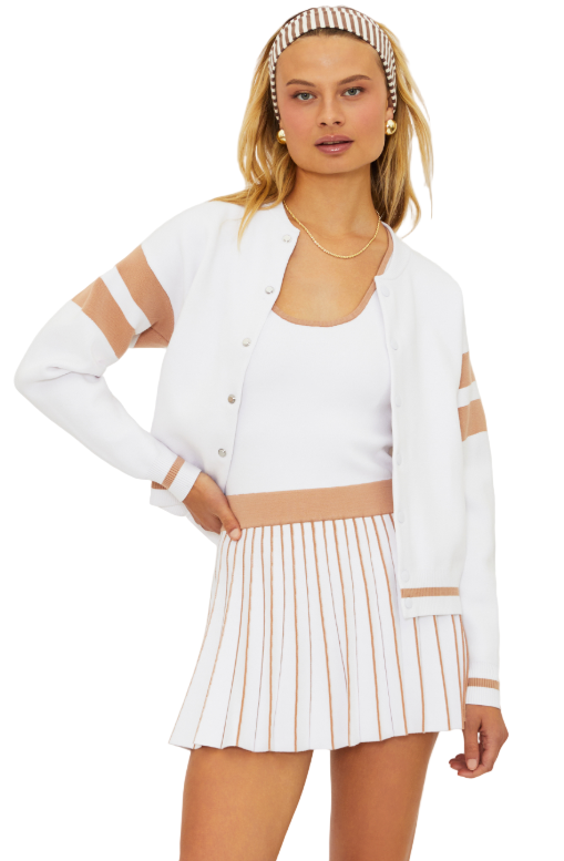 SERENE JACKET - ALMOND COLORBLOCK
