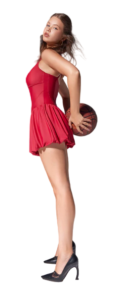 KYOTO TANK DRESS - BRICK CLAY