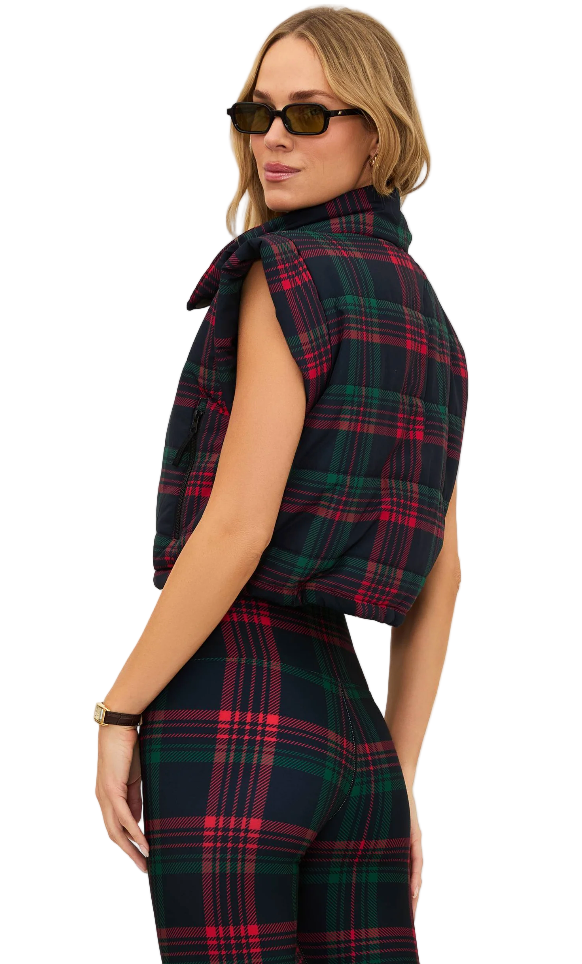 CANYON PUFFER VEST - RIBBON PLAID