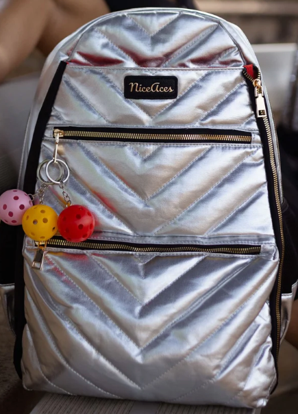 THE EMILY BACKPACK - MATTE SILVER