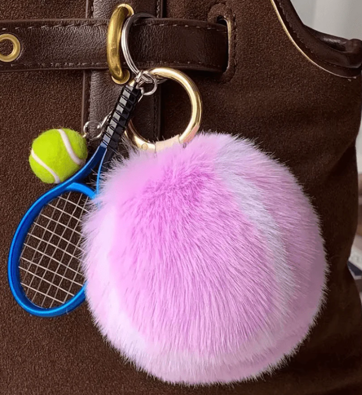 FLUFF BALL TENNIS CHARM