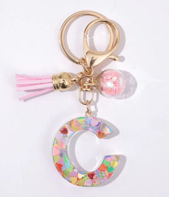 CONFETTI INITIAL CHARMS