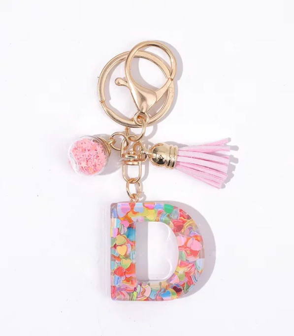 CONFETTI INITIAL CHARMS