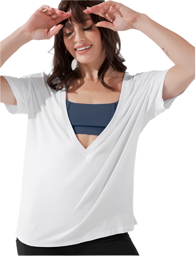 DARING DEEP V- WHITE