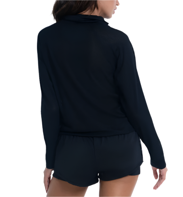 MESH PULLOVER - BLACK