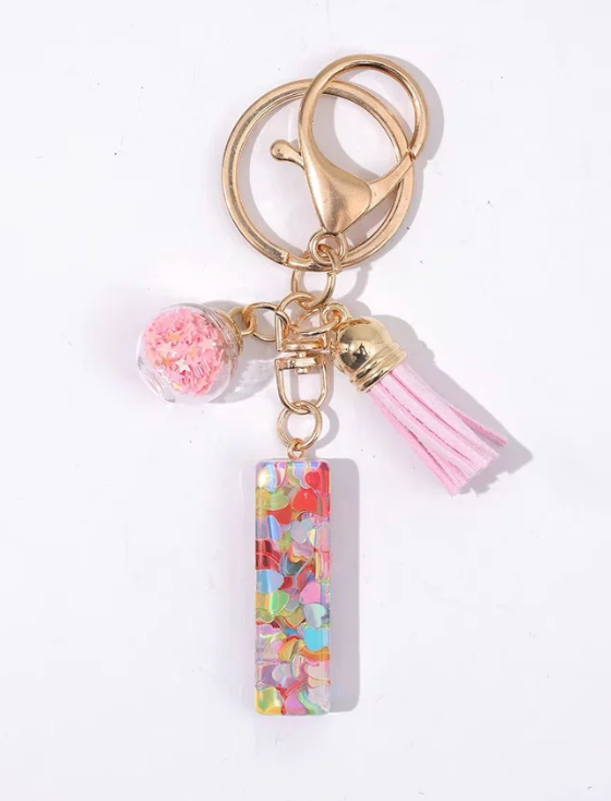 CONFETTI INITIAL CHARMS
