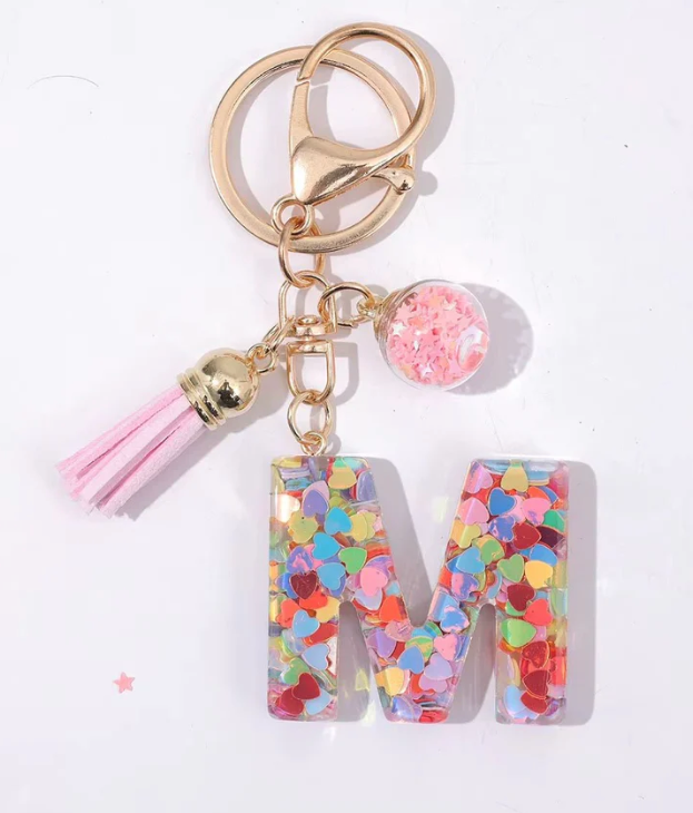 CONFETTI INITIAL CHARMS
