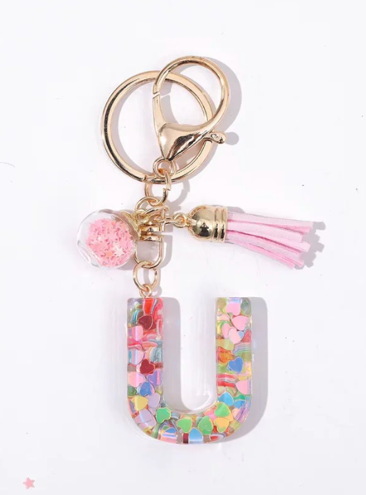 CONFETTI INITIAL CHARMS