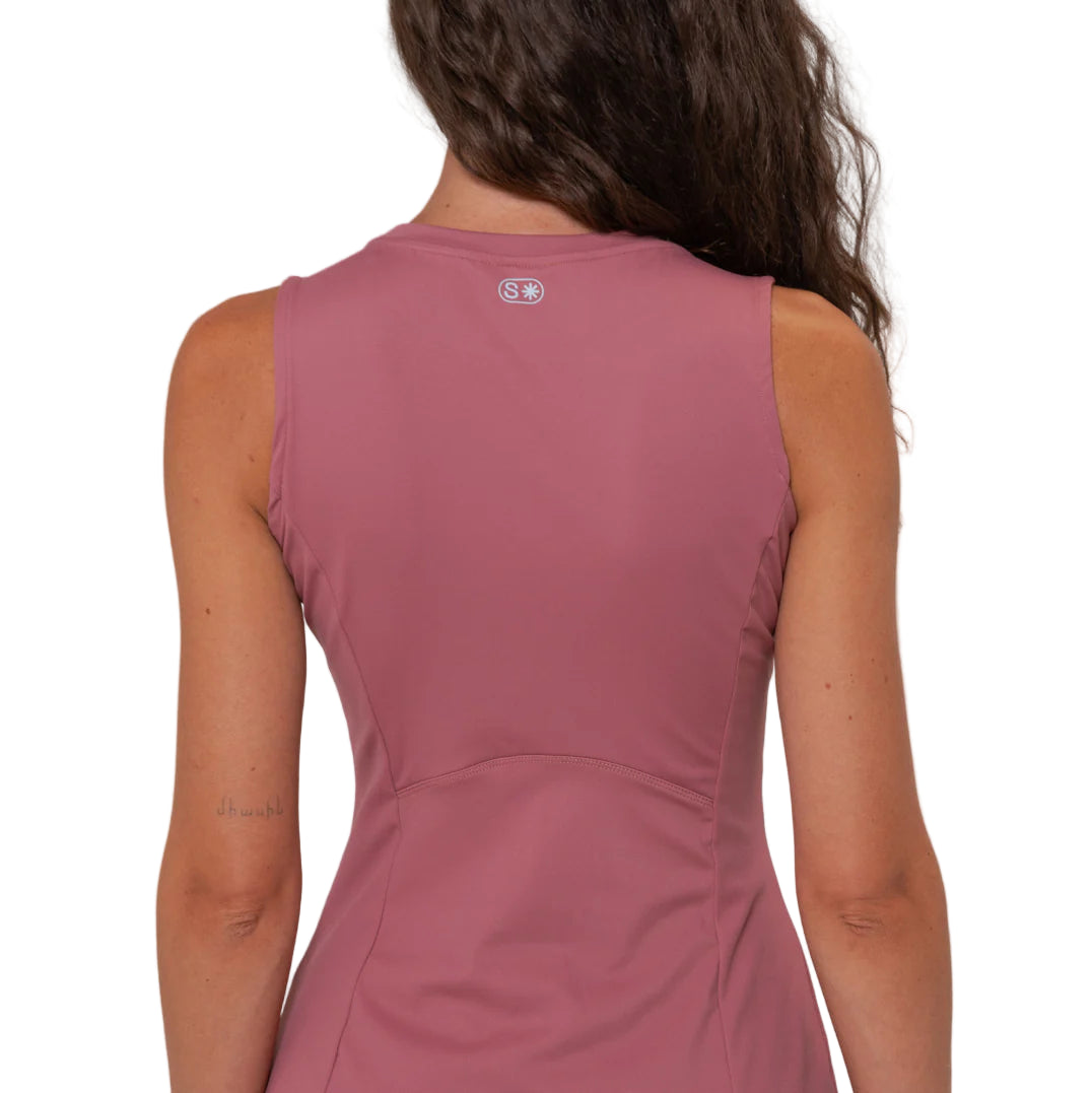COURTSIDE DRESS - CRANBERRY
