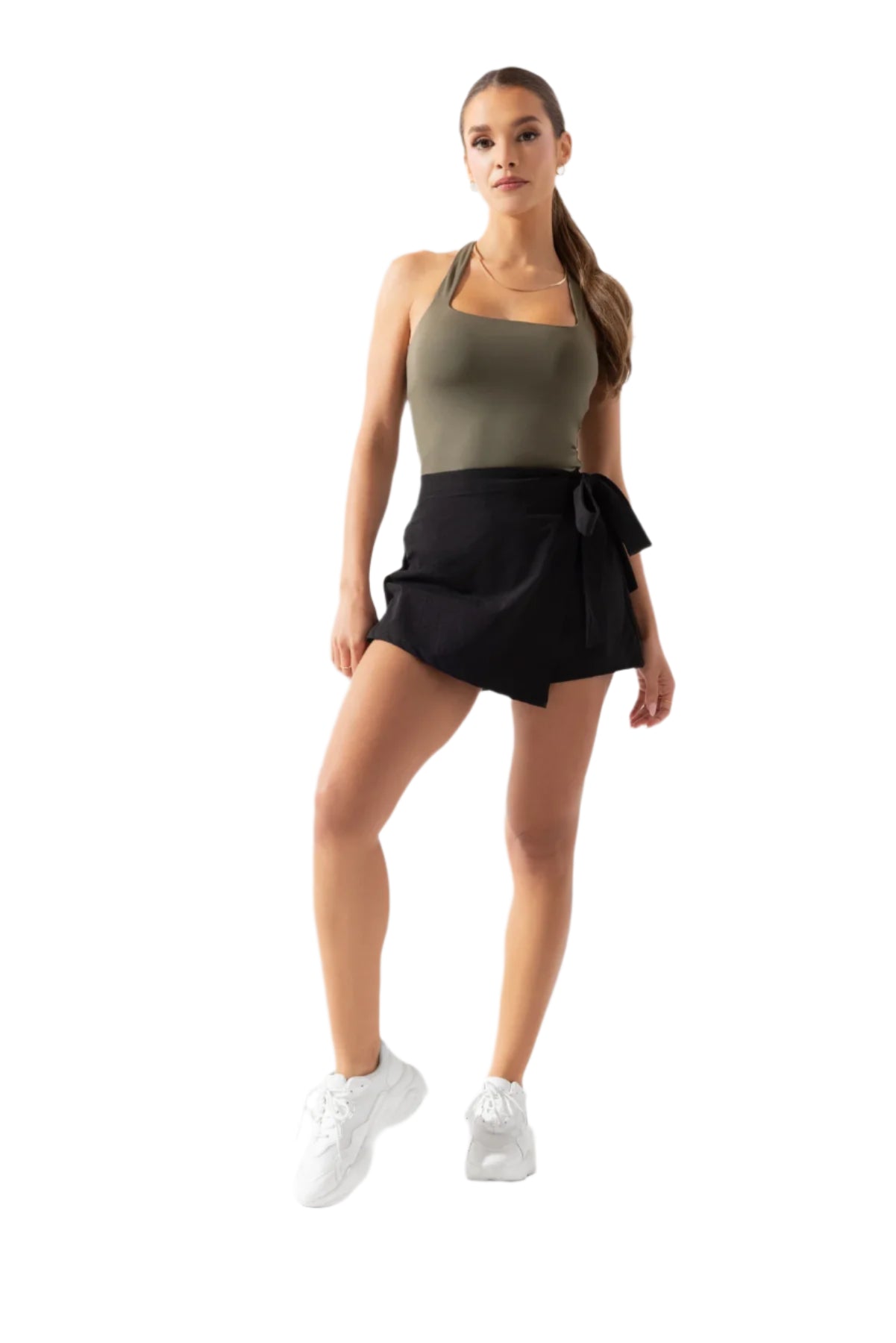 THAT'S A WRAP SKORT - BLACK