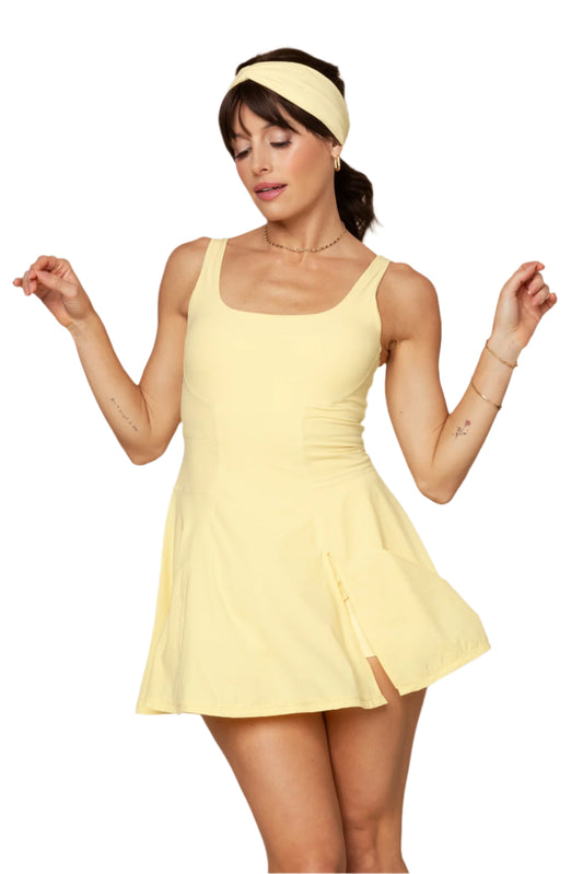TIE BREAKER DRESS - BUTTERCREAM