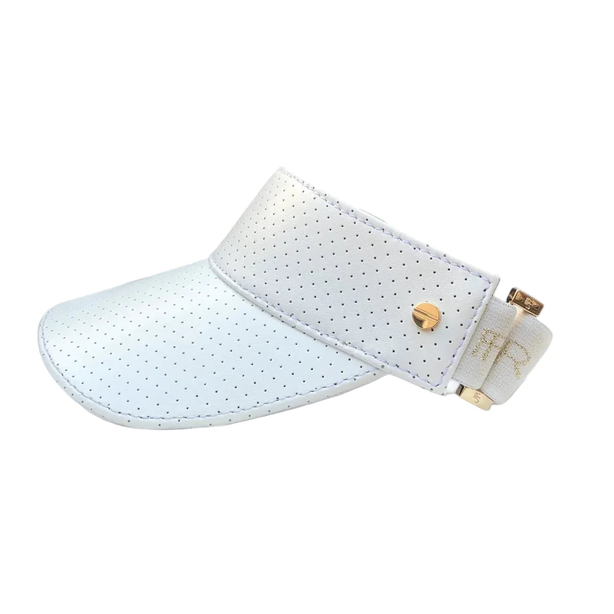 VISOR - WHITE & GOLD