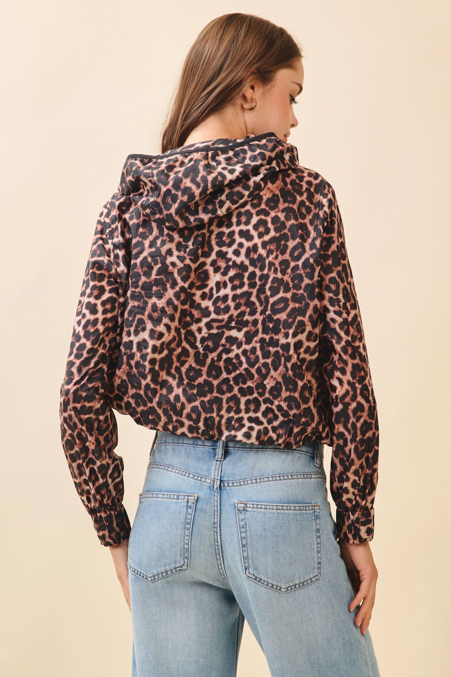 RIBBON HOODIE - LEOPARD