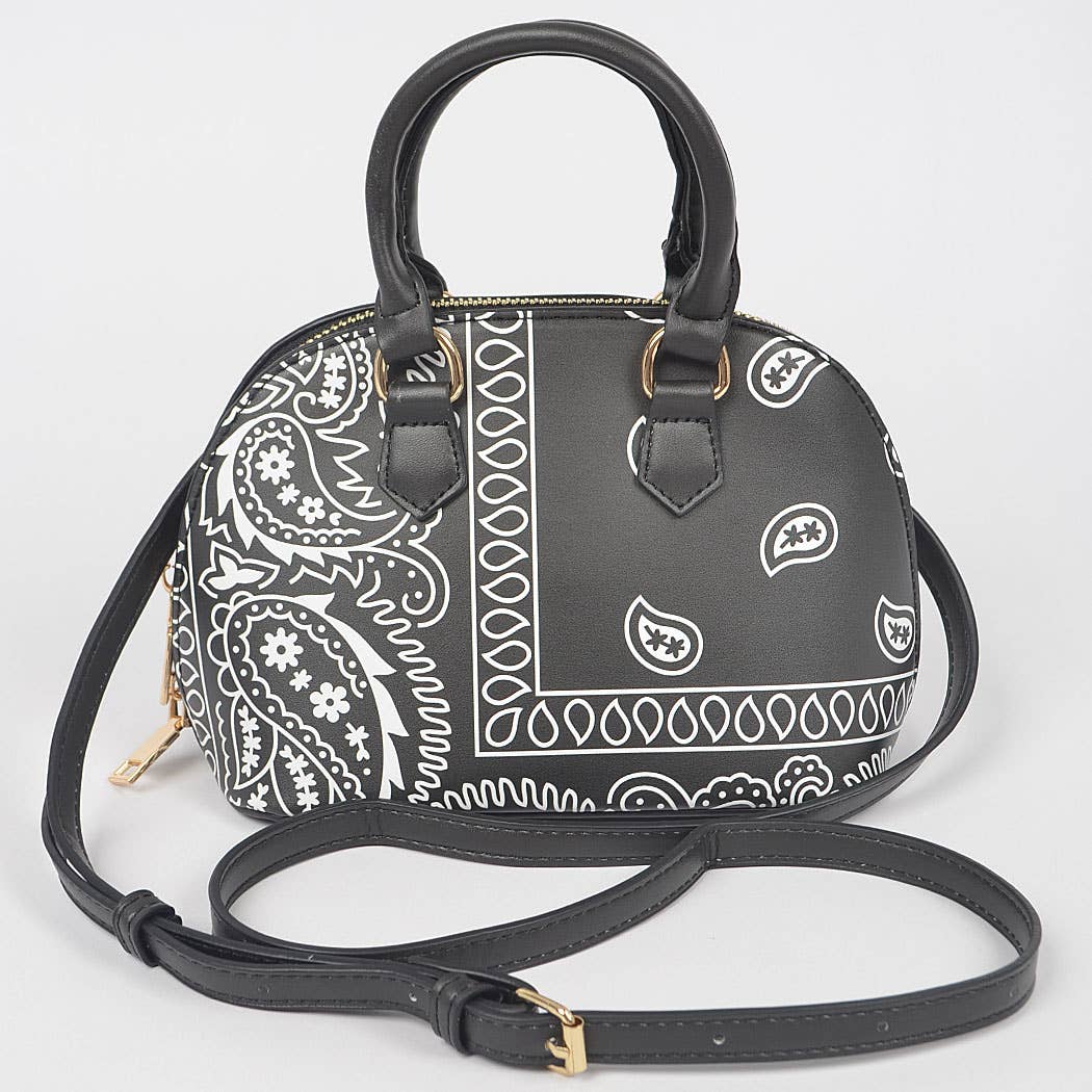 HANDLE BAG - BANDANA BROWN