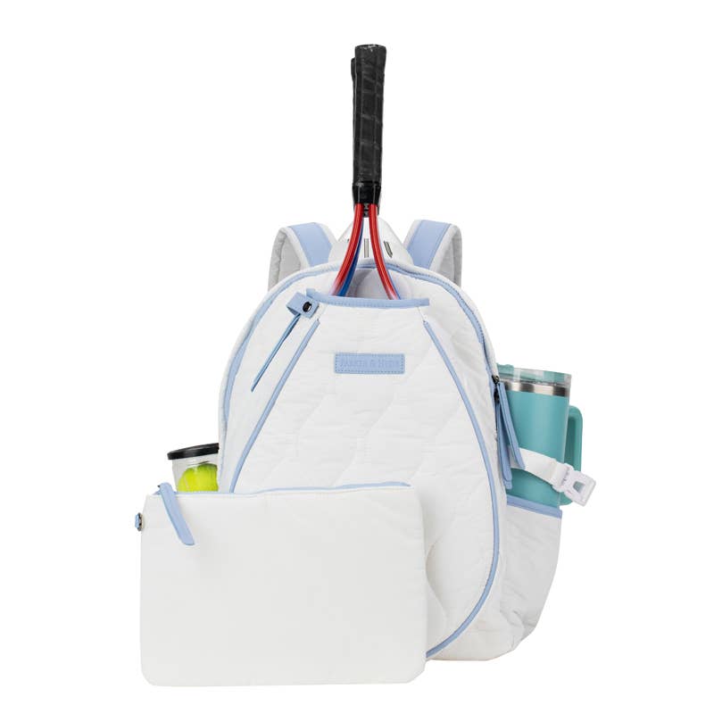 TENNIS COURTSIDE BACKPACK - WHITE/BLUE