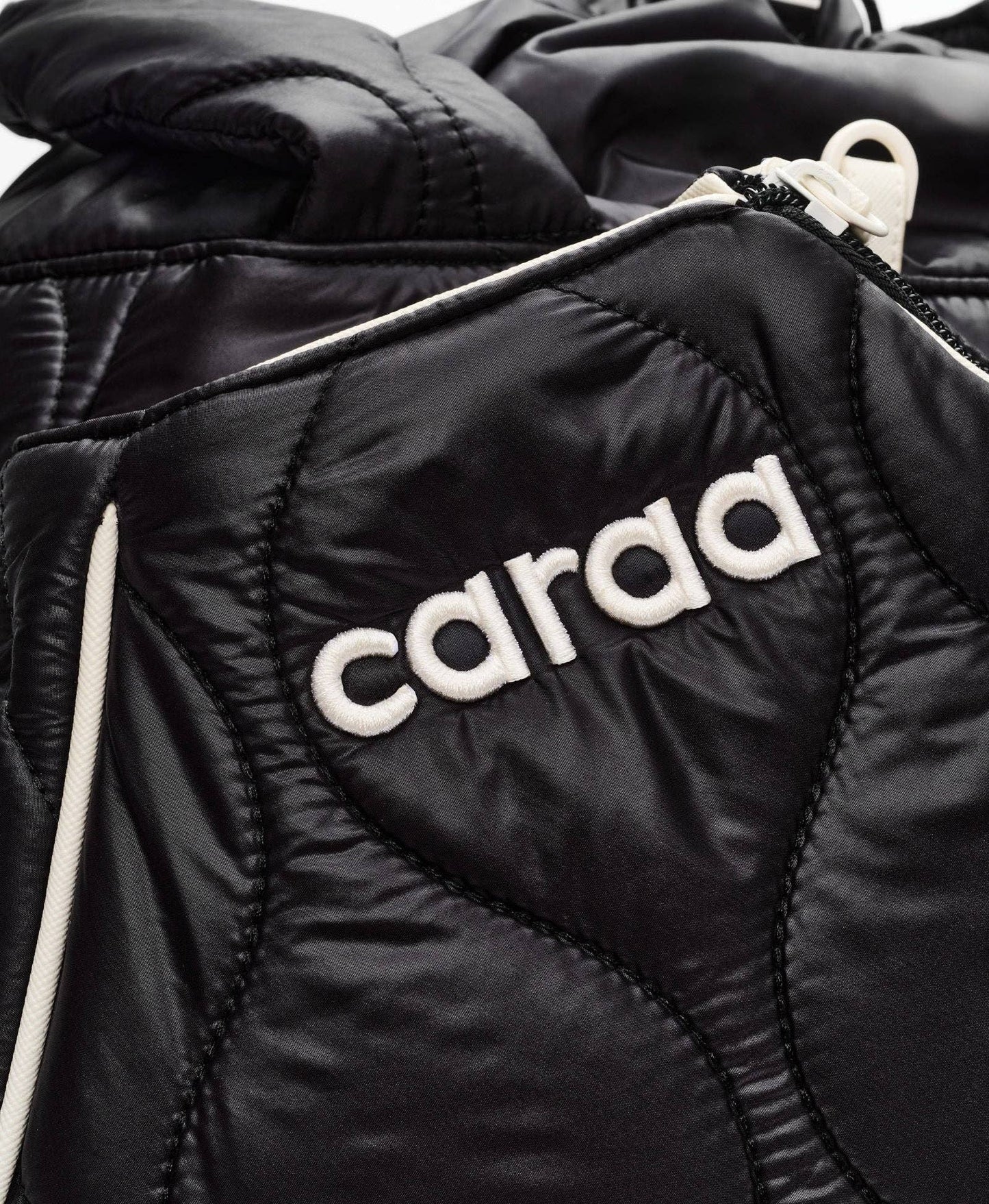 TENNIS QUILTED TOTE BACKPACK - BLACK