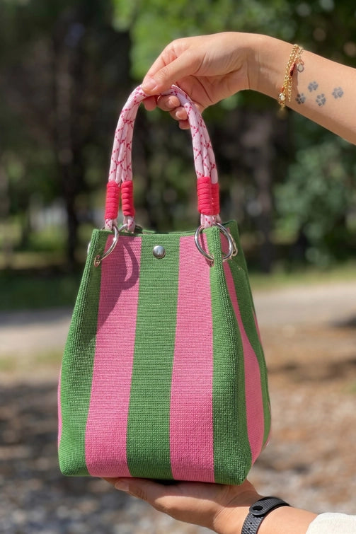 ROPE MINI TOTE - COURTSIDE STRIPES