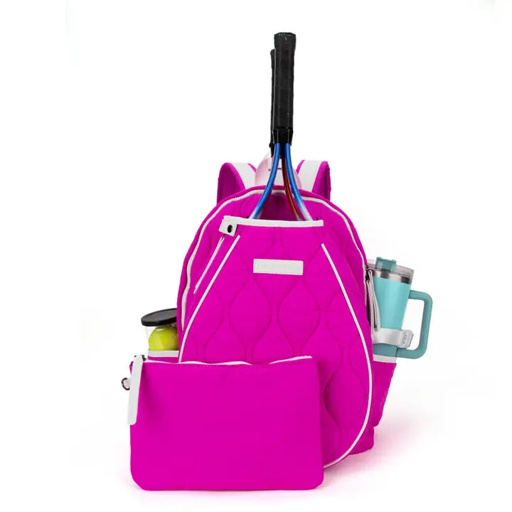 TENNIS COURTSIDE BACKPACK - VIVID PINK
