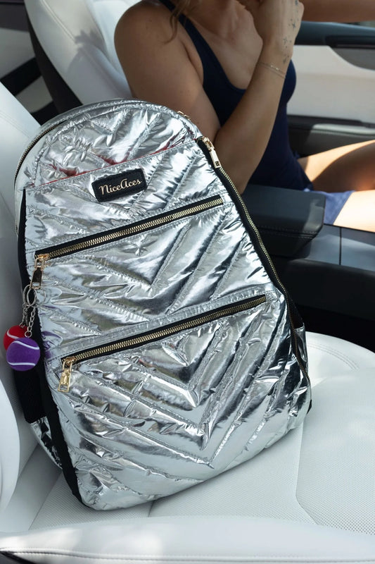 THE EMILY BACKPACK - SILVER