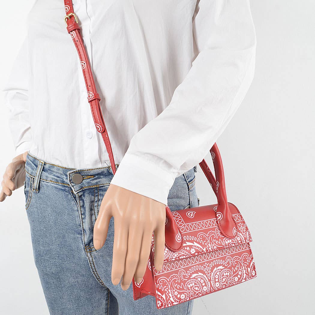 SINGLE FLAP BANDANA BAG - PURPLE