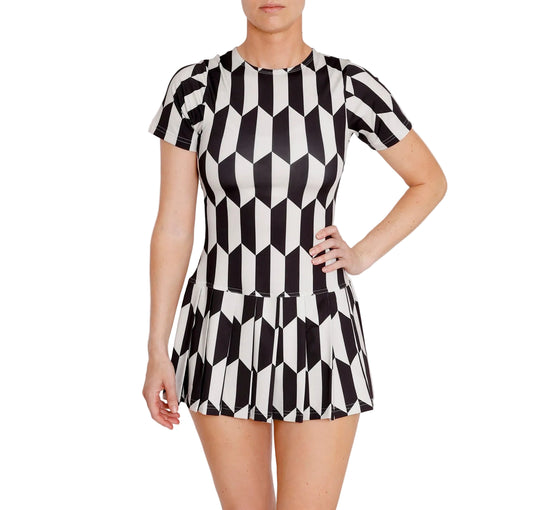 FONSSAGRIVES DRESS - BLACK WHITE
