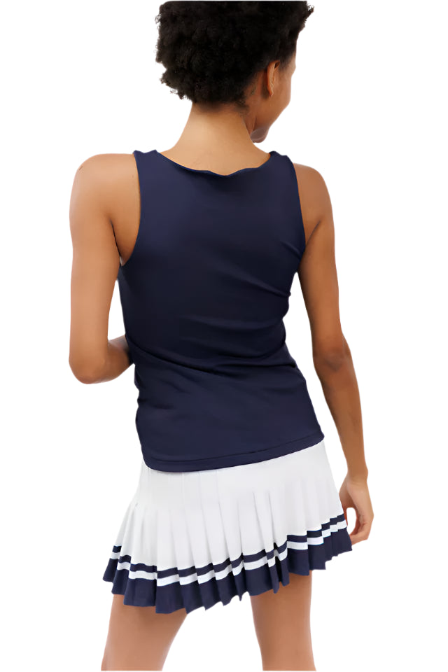 KAY SQUARE NECK TANK NAVY