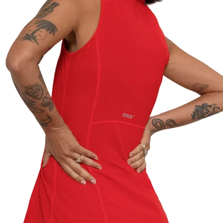 AIRLIFT COURTSIDE DRESS - MACH RED