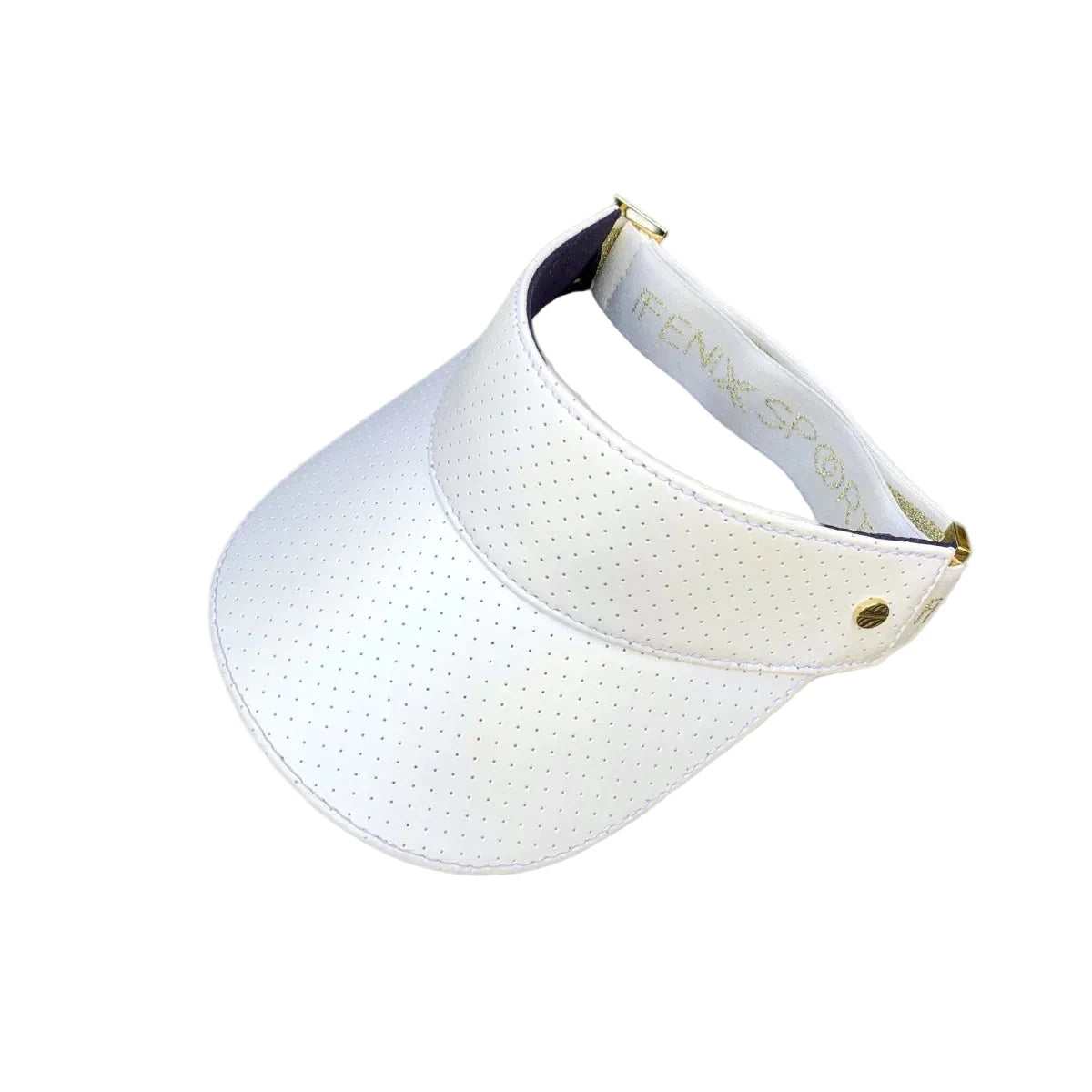VISOR - WHITE & GOLD